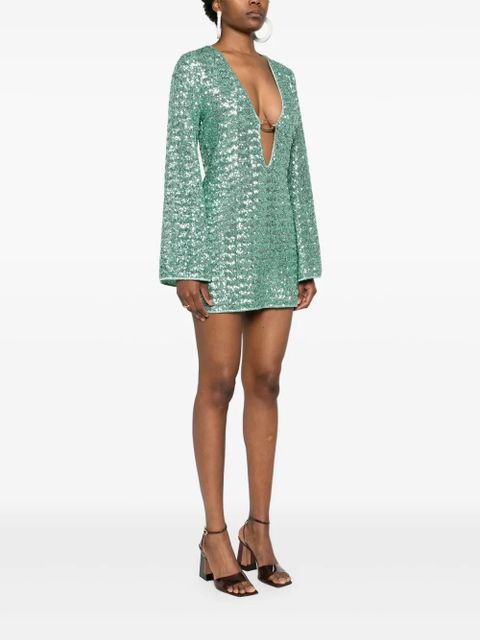 Oséree sequinned mini dress - Green - zdjęcie produktu nr 2