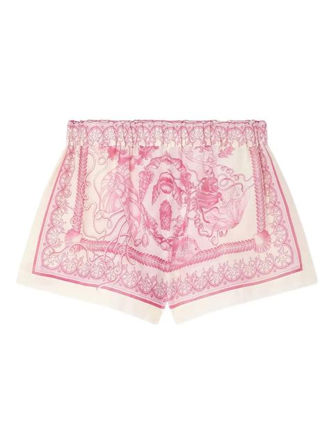 Versace Underwater Barocco cover-up shorts - Neutrals - zdjęcie produktu nr 1