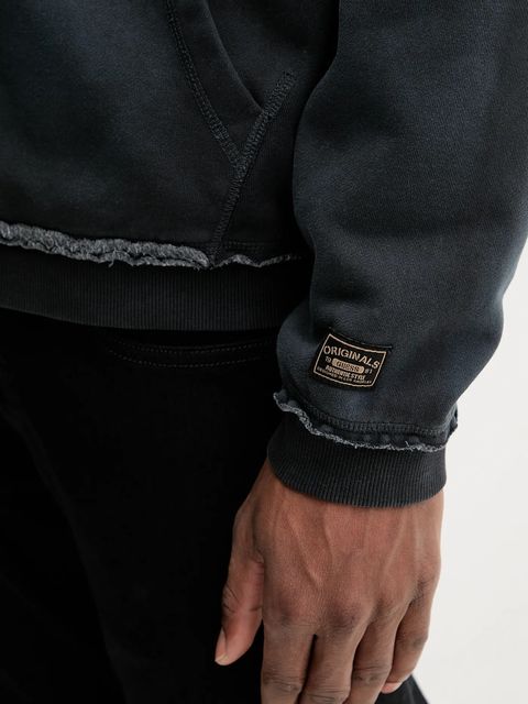 Guess Originals bluza kolor szary z kapturem gładka M5BQ41 K4110