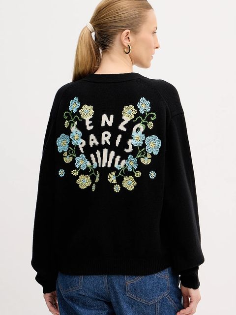 Kenzo kardigan wełniany Jungle Flower - zdjęcie produktu nr 2