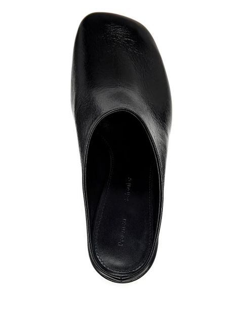 Proenza Schouler Slant leather mules - Black