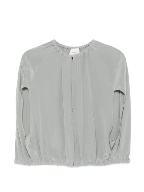 Alysi silk cape - Grey - zdjęcie produktu nr 1