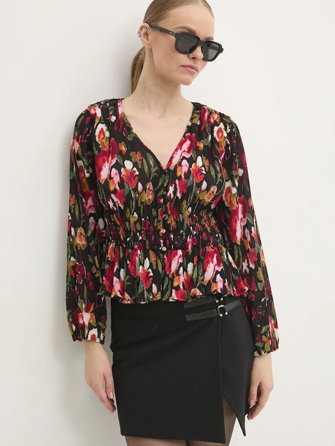 Desigual bluzka KANAZAWA damska kolor multicolor wzorzysta 24WWBW09 - zdjęcie produktu nr 1