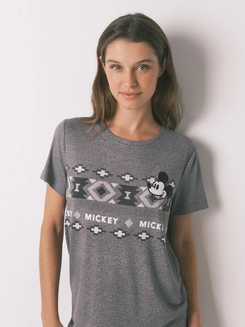 women'secret piżama MICKEY damska kolor szary 3132168 - zdjęcie produktu nr 2