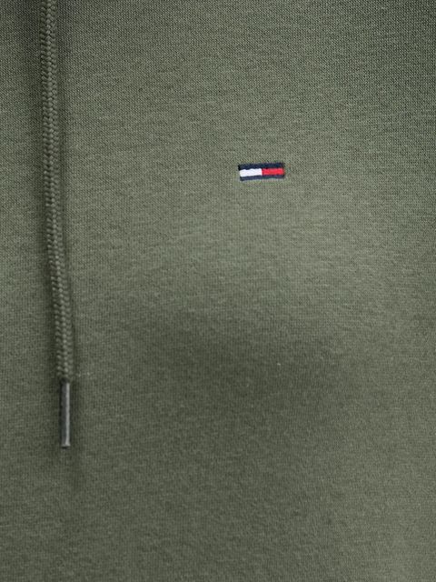 Tommy Jeans bluza damska kolor zielony z kapturem gładka DW0DW19958 - zdjęcie produktu nr 2