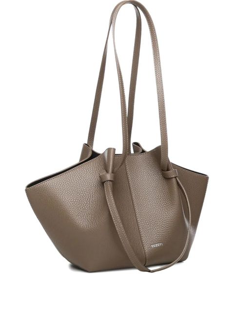 Yuzefi large Mochi pebble-grain knot leather shoulder bag - Brown - zdjęcie produktu nr 2