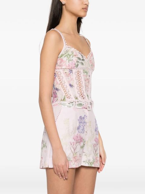 Charo Ruiz Ibiza Poppy floral-print top - Pink