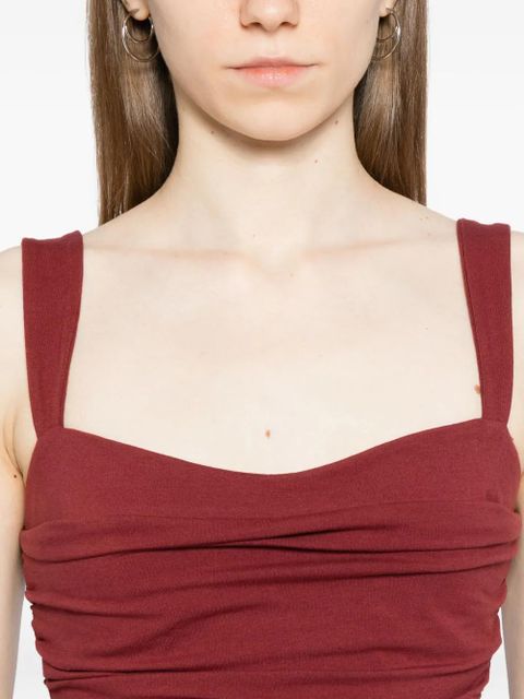 Reformation Trish knit top - Red