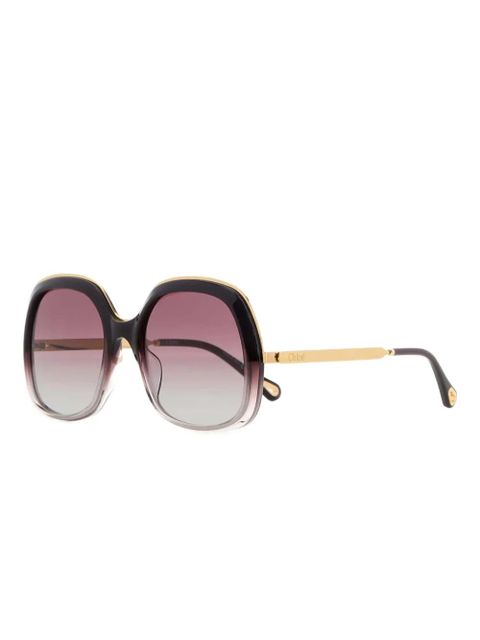 Chloé Eyewear square-frame sunglasses - Black - zdjęcie produktu nr 2
