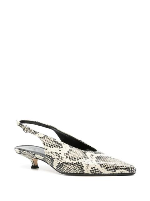 Aeyde Camila snake-print pumps - Neutrals - zdjęcie produktu nr 2