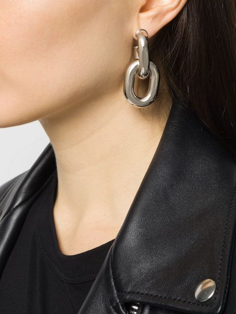 Rabanne chunky drop-chain earrings - Silver