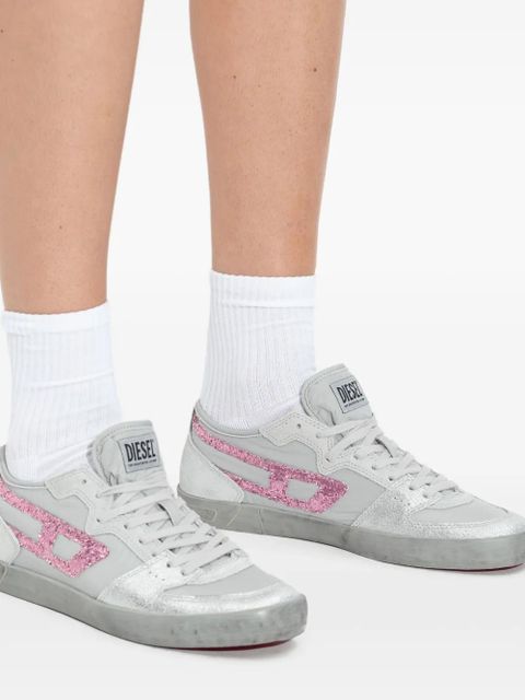 Diesel S-Leroji glitter-stripe sneakers - Grey