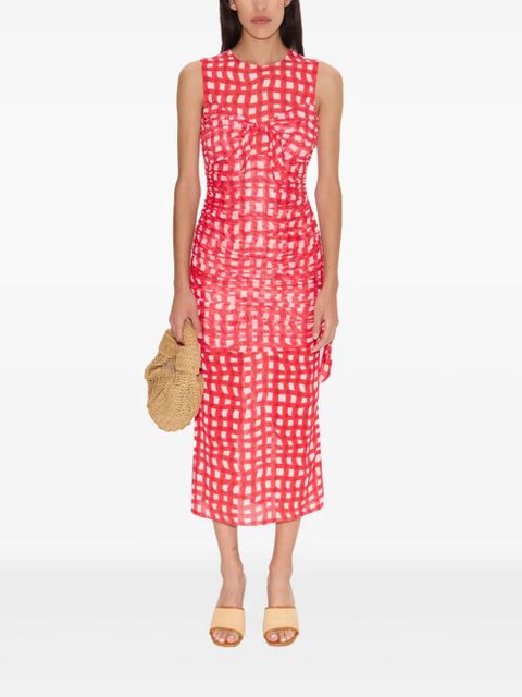 Simon Miller Sonora mesh midi dress - Red - zdjęcie produktu nr 2