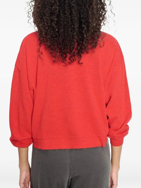 American Vintage Sonoma long-sleeve fine-knit T-shirt - Red