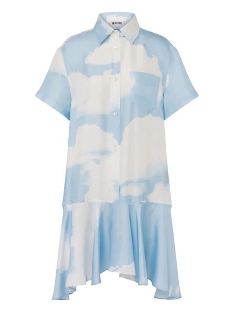 Moschino Archive Clouds print shirt mini dress - Blue - zdjęcie produktu nr 1