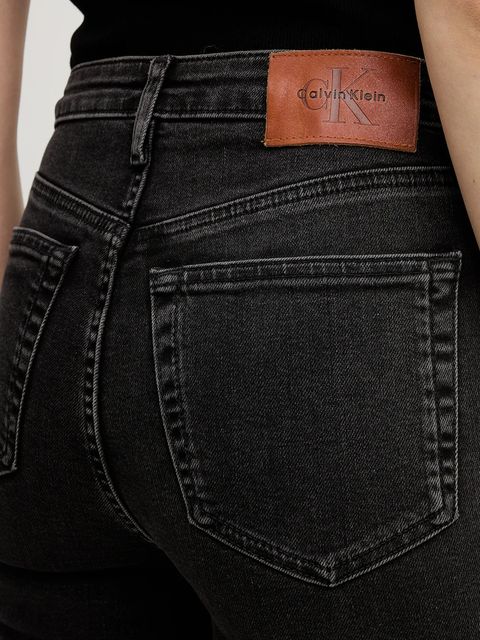 Calvin Klein Jeans jeansy damskie kolor czarny LV047E632G