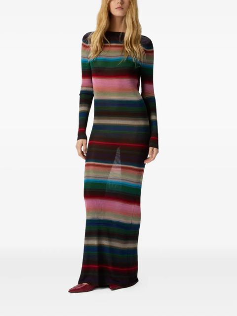 Missoni striped open-back maxi dress - Black - zdjęcie produktu nr 1