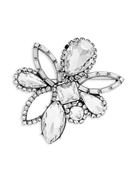 Alexander McQueen crystal flower brooch - Silver - zdjęcie produktu nr 1