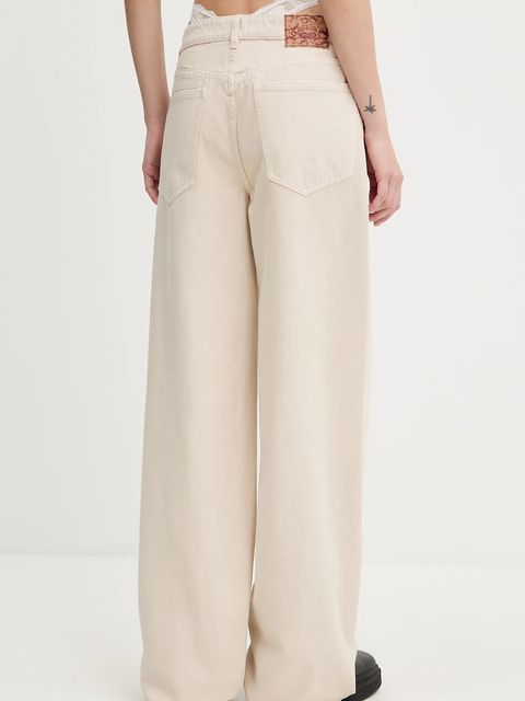 Miss Sixty jeansy damskie kolor beżowy 6S2JJ02100