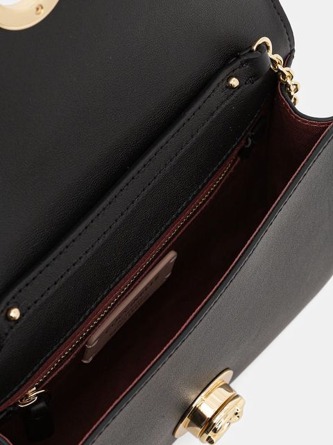 Coccinelle torebka skórzana NIKLA SMOOTH kolor czarny E1 TOB 15 01 01