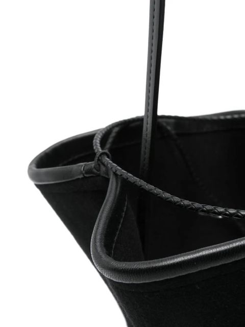 Ruslan Baginskiy ruffled bucket bag - Black