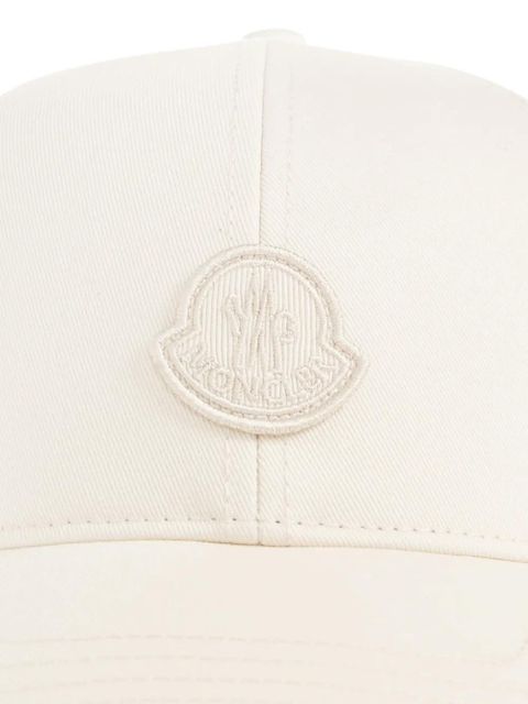Moncler logo patch hat - Neutrals