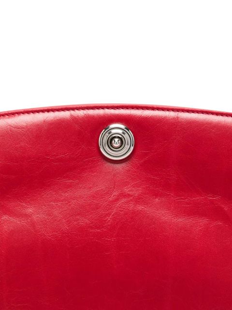 Liffner pushlock detachable-strap clutch bag - Red