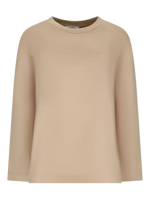 Max Mara long-sleeves embossed-logo sweatshirt - Neutrals - zdjęcie produktu nr 1