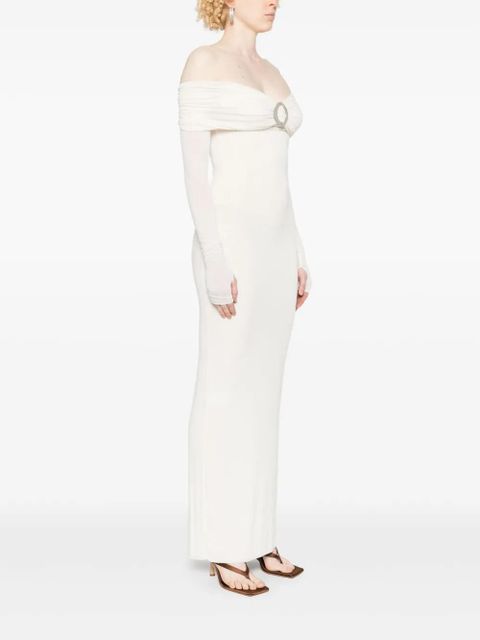 MANURÍ Amara Buckle dress - White