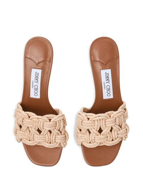 Jimmy Choo 70mm Chara mules - Neutrals