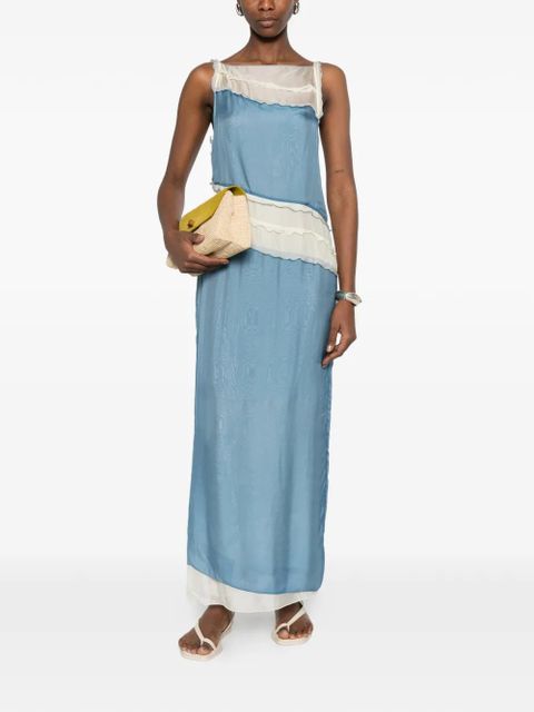 SIR. Aurelia ruffled maxi dress - Blue - zdjęcie produktu nr 2