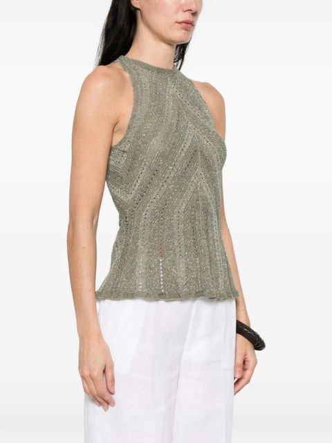 TWINSET crew-neck tank top - Green