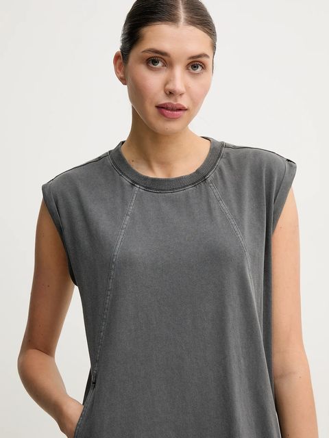 G-Star sukienka bawełniana kolor szary mini prosta D26081-C756