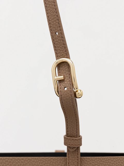 Furla torebka skórzana kolor beżowy WB02001 BX4329 4619S