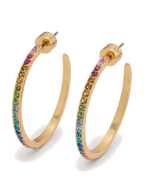 Kurt Geiger London kolczyki damskie metalowe z cyrkonią - zdjęcie produktu nr 2