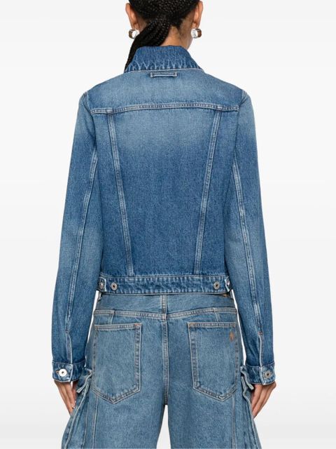 Jean Paul Gaultier logo-debossed jacket - Blue