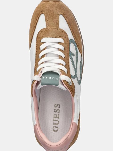 Guess sneakersy SKROLL damskie kolor brązowy FLPSKR SUE12