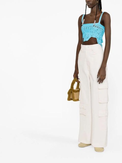 Alanui Blooming Flowers top - Blue