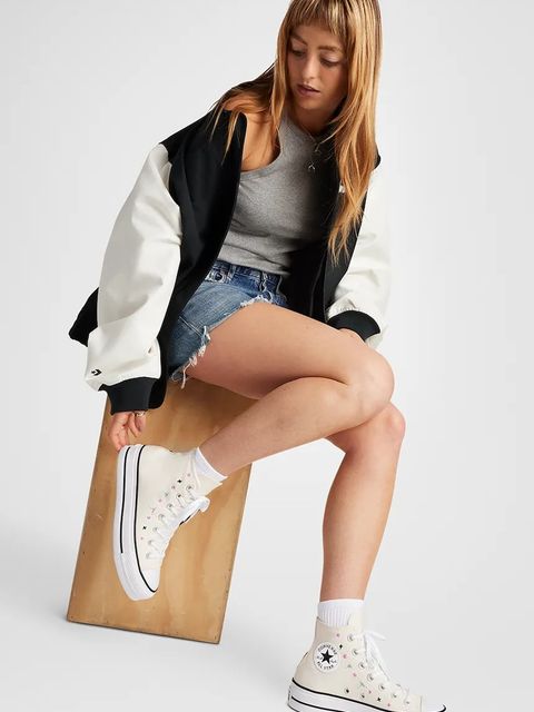 Converse trampki Chuck Taylor All Star Lift kolor beżowy A13522C