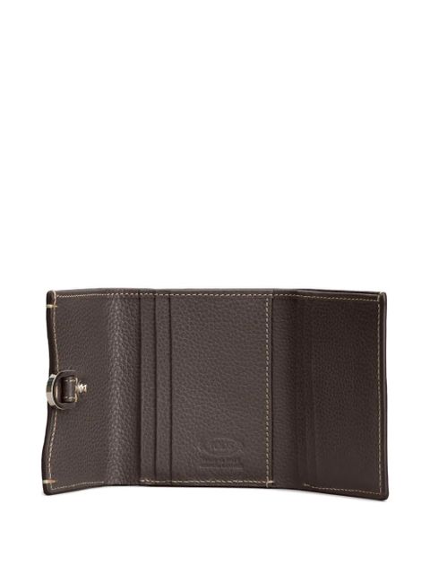 Tod's trifold leather wallet - Brown