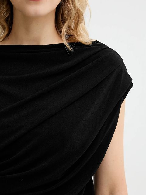 Answear.LAB bluzka damska kolor czarny gładka