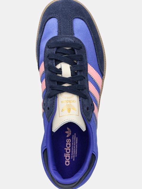 adidas Originals sneakersy Samba OG damskie kolor niebieski JS1317