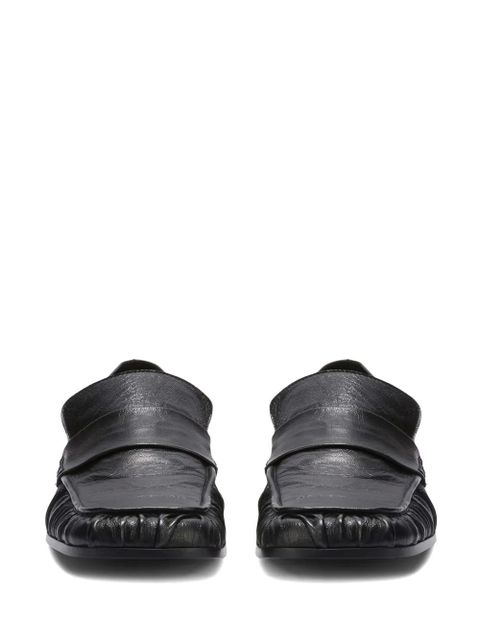 Jil Sander leather loafers - Black
