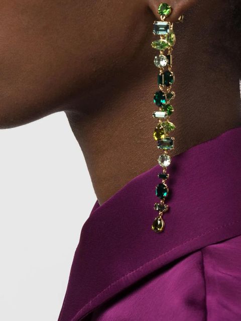 Swarovski Gema crystal-embellished earrings - Gold - zdjęcie produktu nr 2