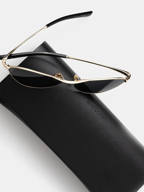 Saint Laurent okulary przeciwsłoneczne damskie kolor złoty SL 830
