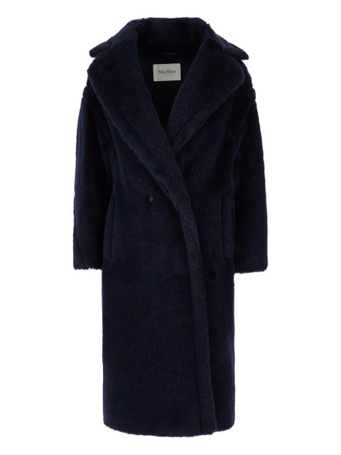 Max Mara oversized alpaca blend coat - Blue