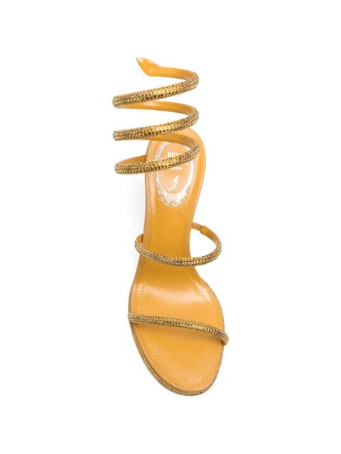 René Caovilla Cleo embellished sandals - Yellow