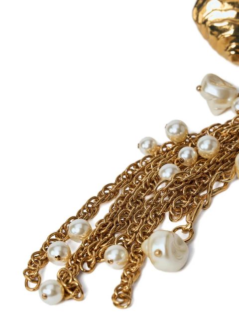 Chloé shell earrings - Gold