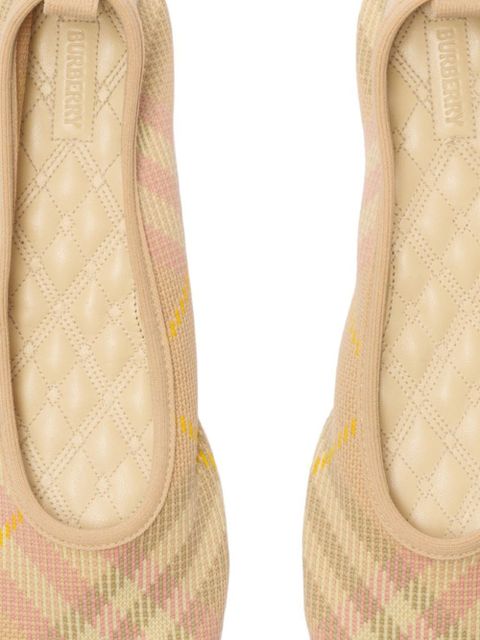 Burberry checked ballerina shoes - Neutrals - zdjęcie produktu nr 2
