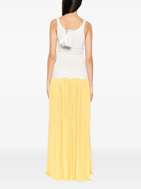 Christopher Esber Verner cut-out lace-trim maxi dress - Yellow